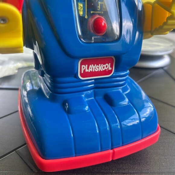 Vintage Playskool 1993 RC robot, parts and decor only, not working, 1058 10" - Picture 11 of 11